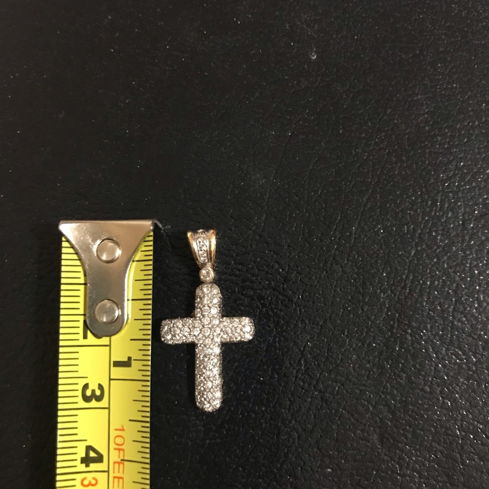 Diamond cross pendant